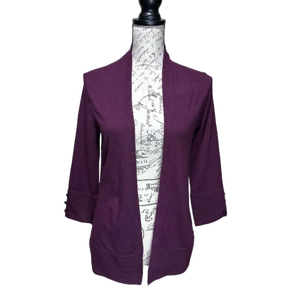Evolution Burgundy Cardigan Size XS NWT